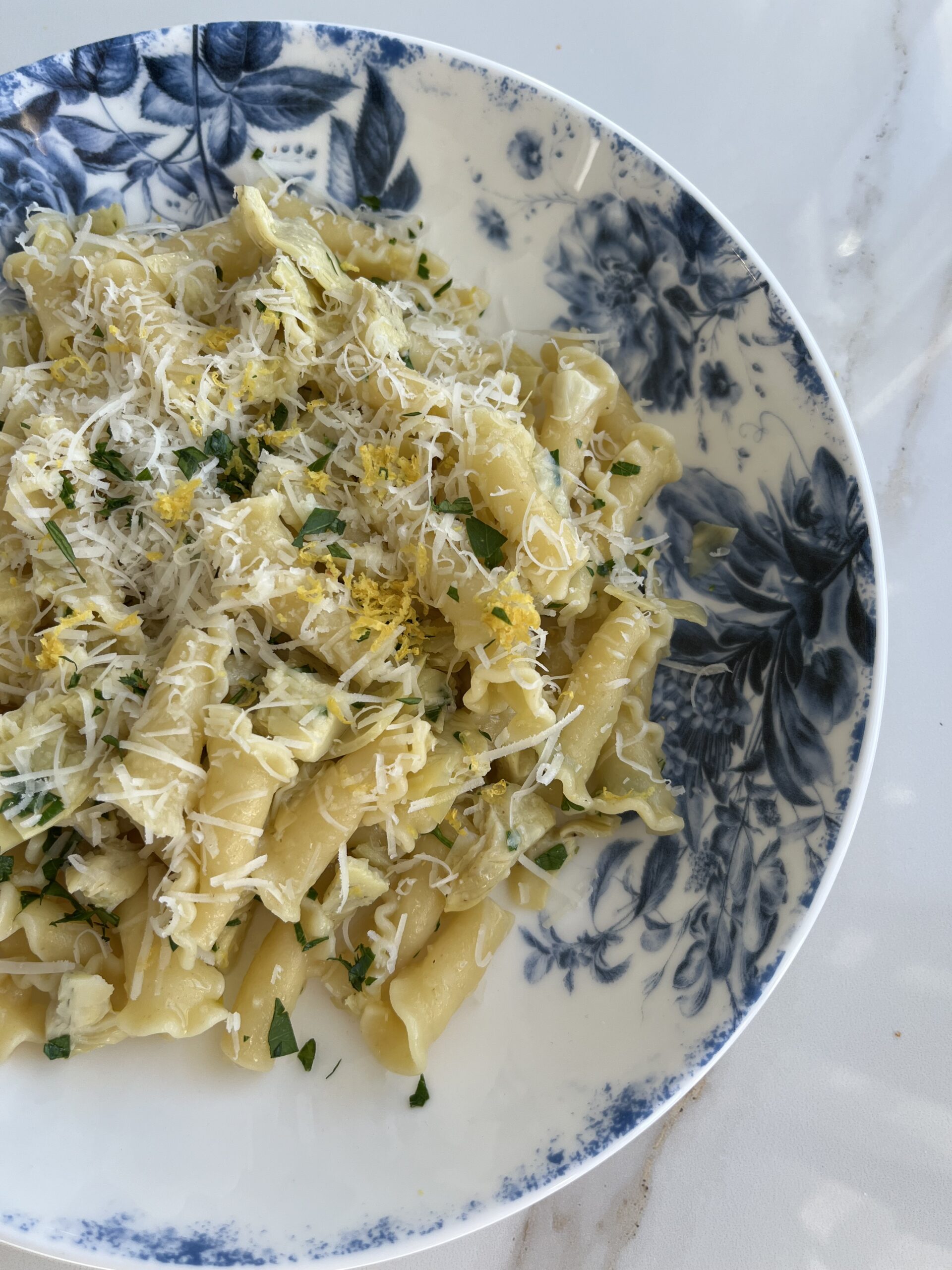 Lemon Artichoke Campanelle