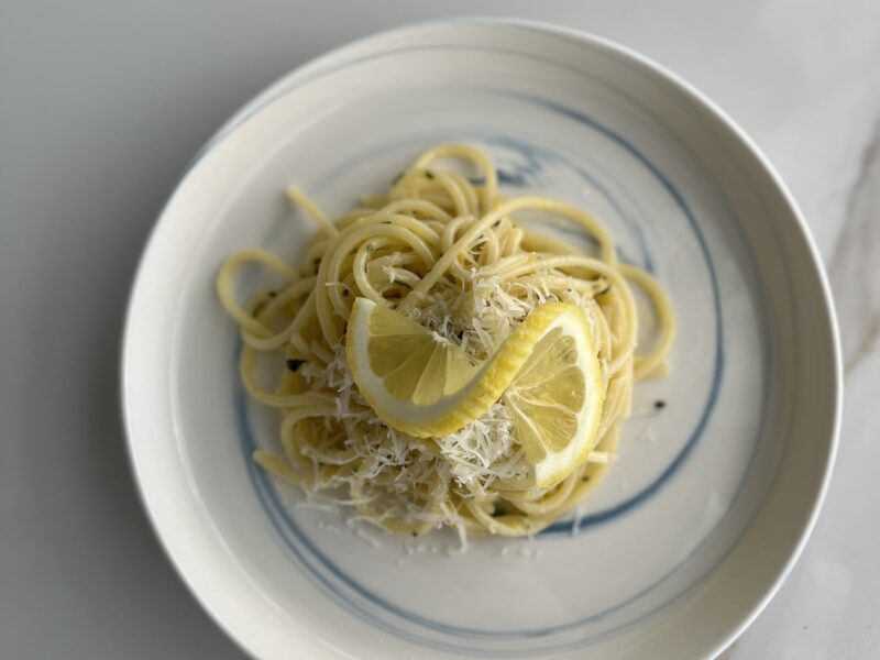 Lemon Basil Spaghetti