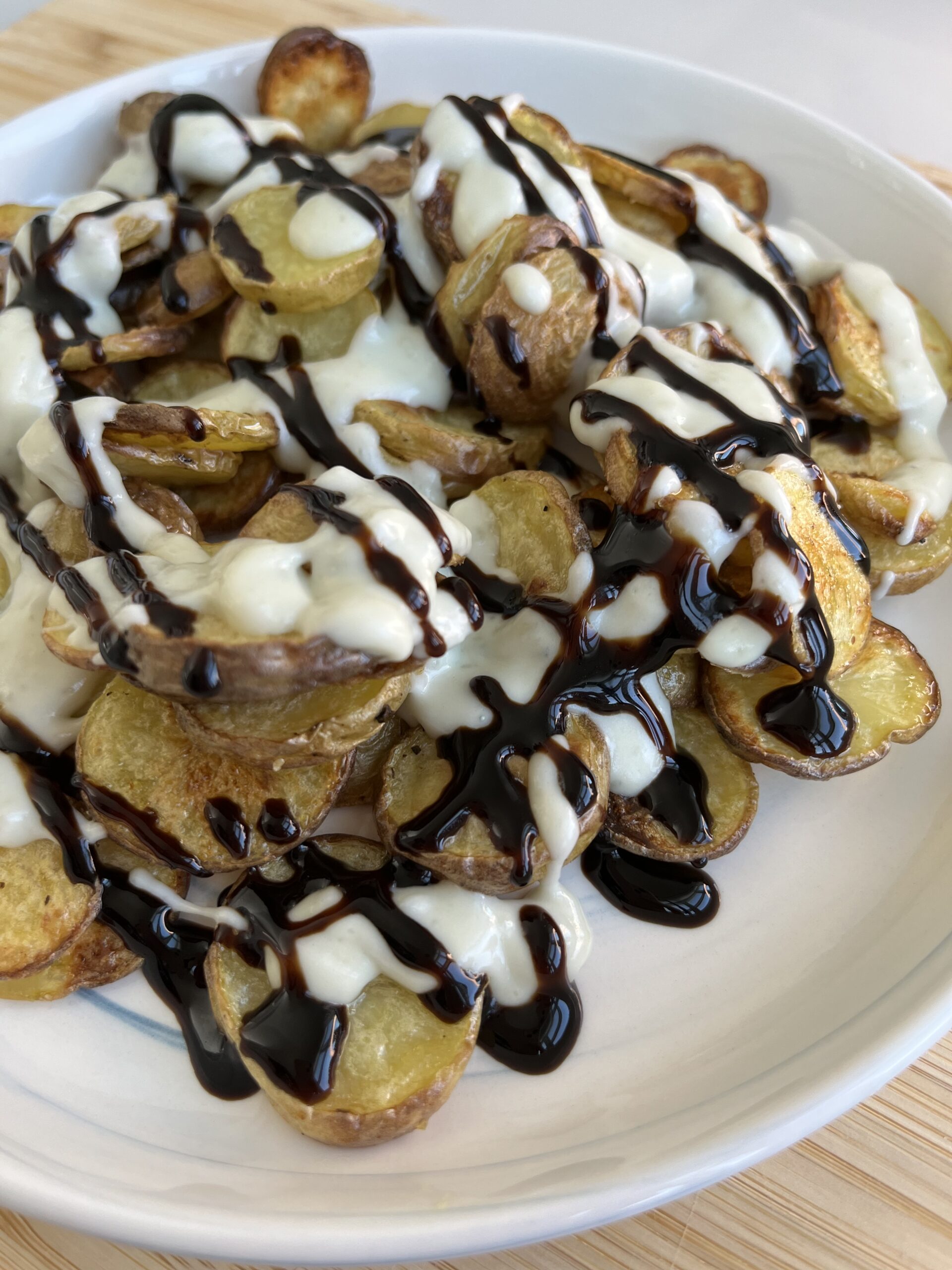 Balsamic and Gorgonzola Roasted Potatoes