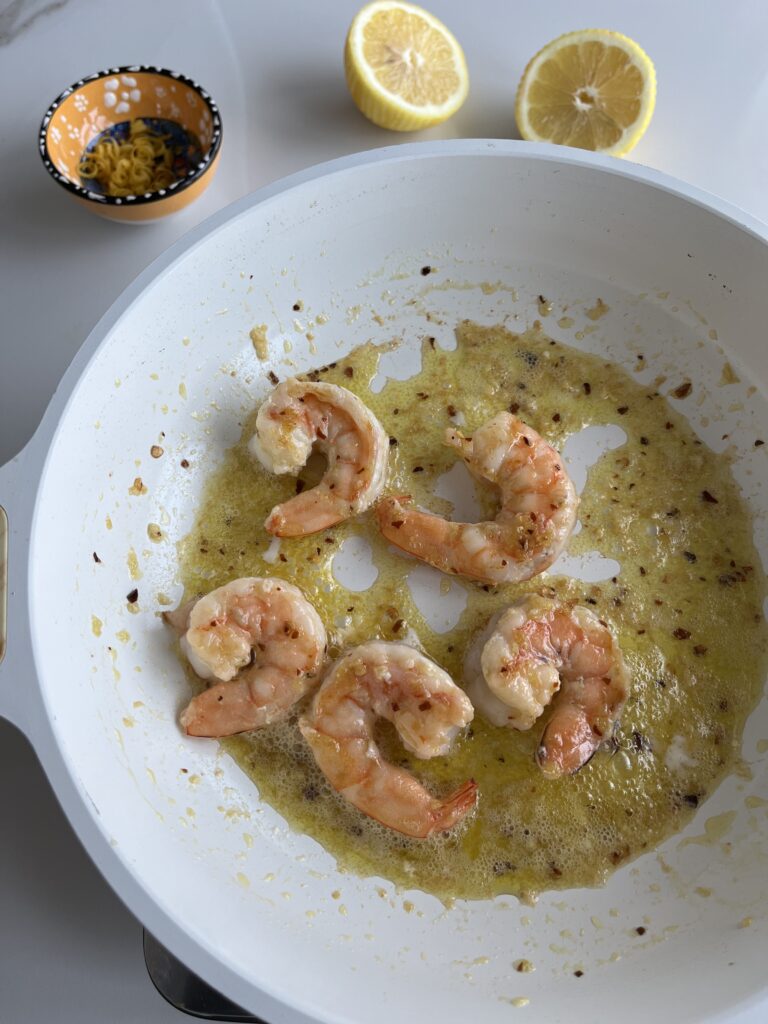 Shrimp Scampi with Angel Hair - The Pasta Plate